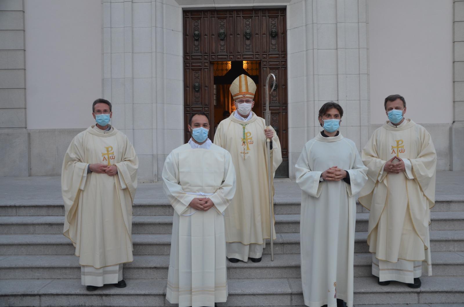 Copertina per Celebrazione in cattedrale a Gorizia, Matteo Marega e Manuel Millo hanno ricevuto i ministeri
